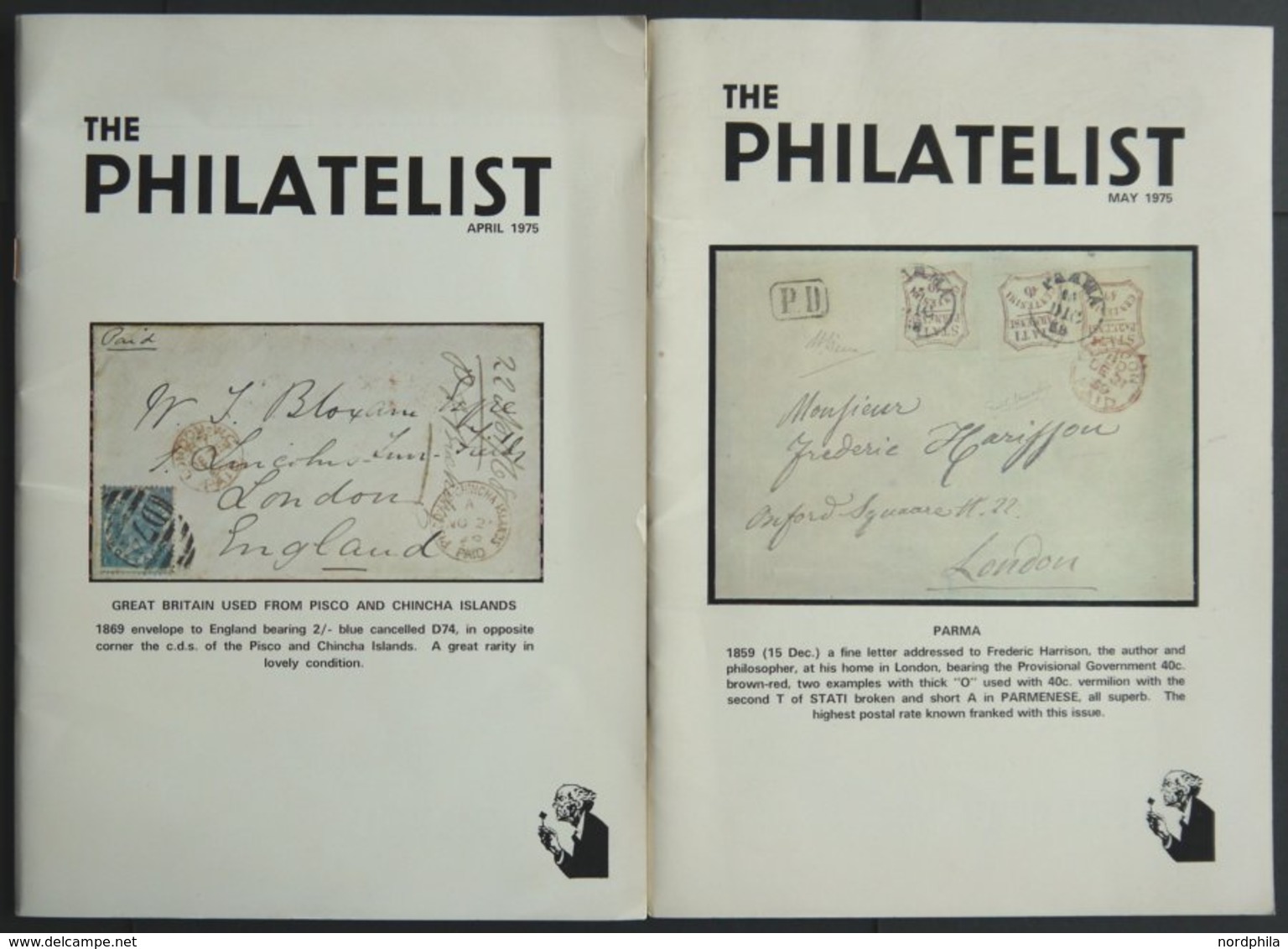 PHIL. LITERATUR The Philatelist, April 1975 Und May 1975, 32 Und 30 Seiten, Mit Vielen Abbildungen, In Englisch - Philatélie Et Histoire Postale