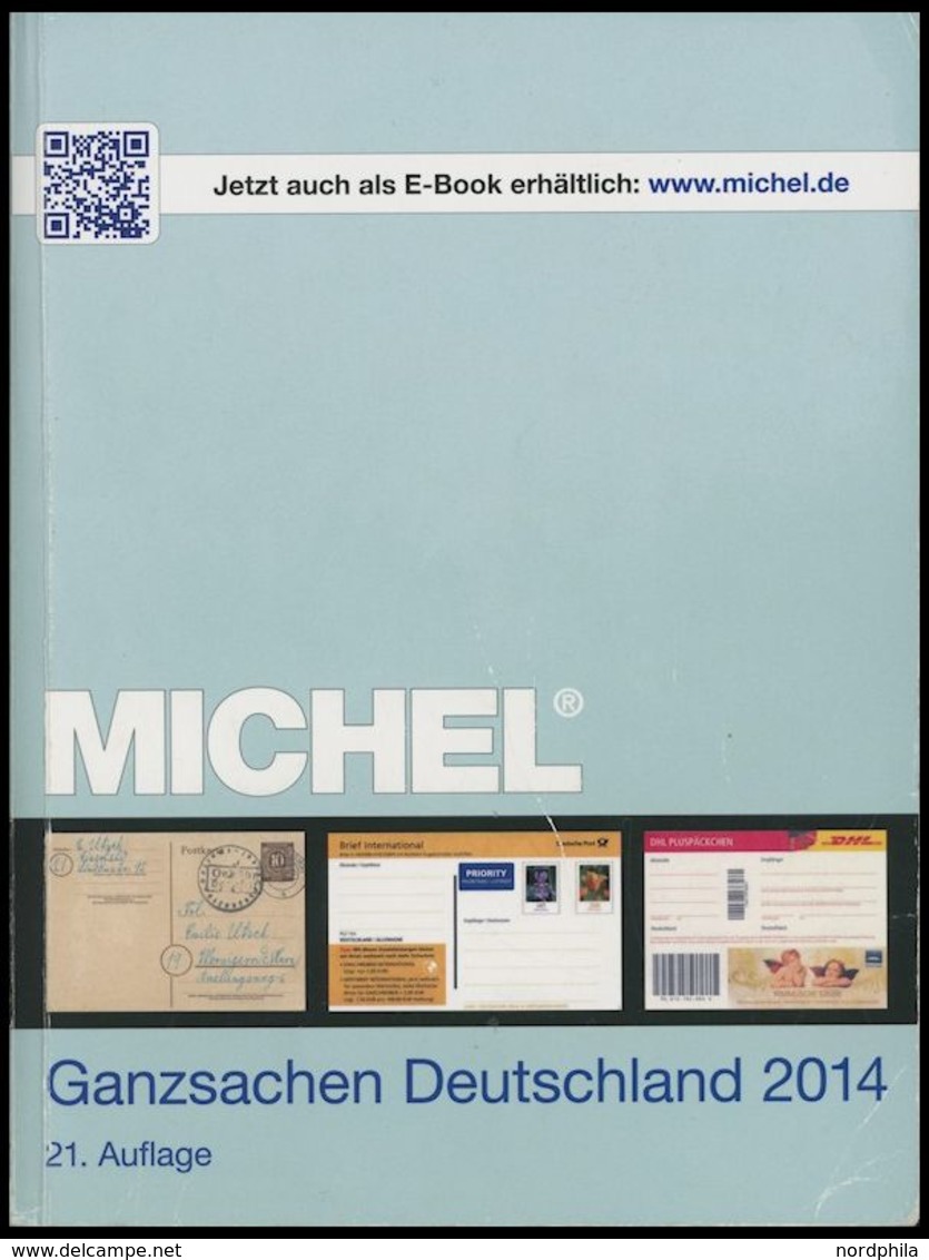 PHIL. KATALOGE Michel: Ganzsachen-Deutschland Katalog 2014, 21. Auflage, Einband Leichte Gebrauchsspuren, Alter Verkaufs - Philatelie