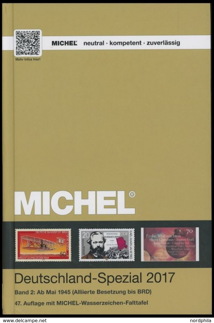 PHIL. KATALOGE Michel: Deutschland-Spezial Katalog 2017, Band 2, Ab Mai 1945 (Alliierte Besetzung Bis BRD), Alter Verkau - Philatélie