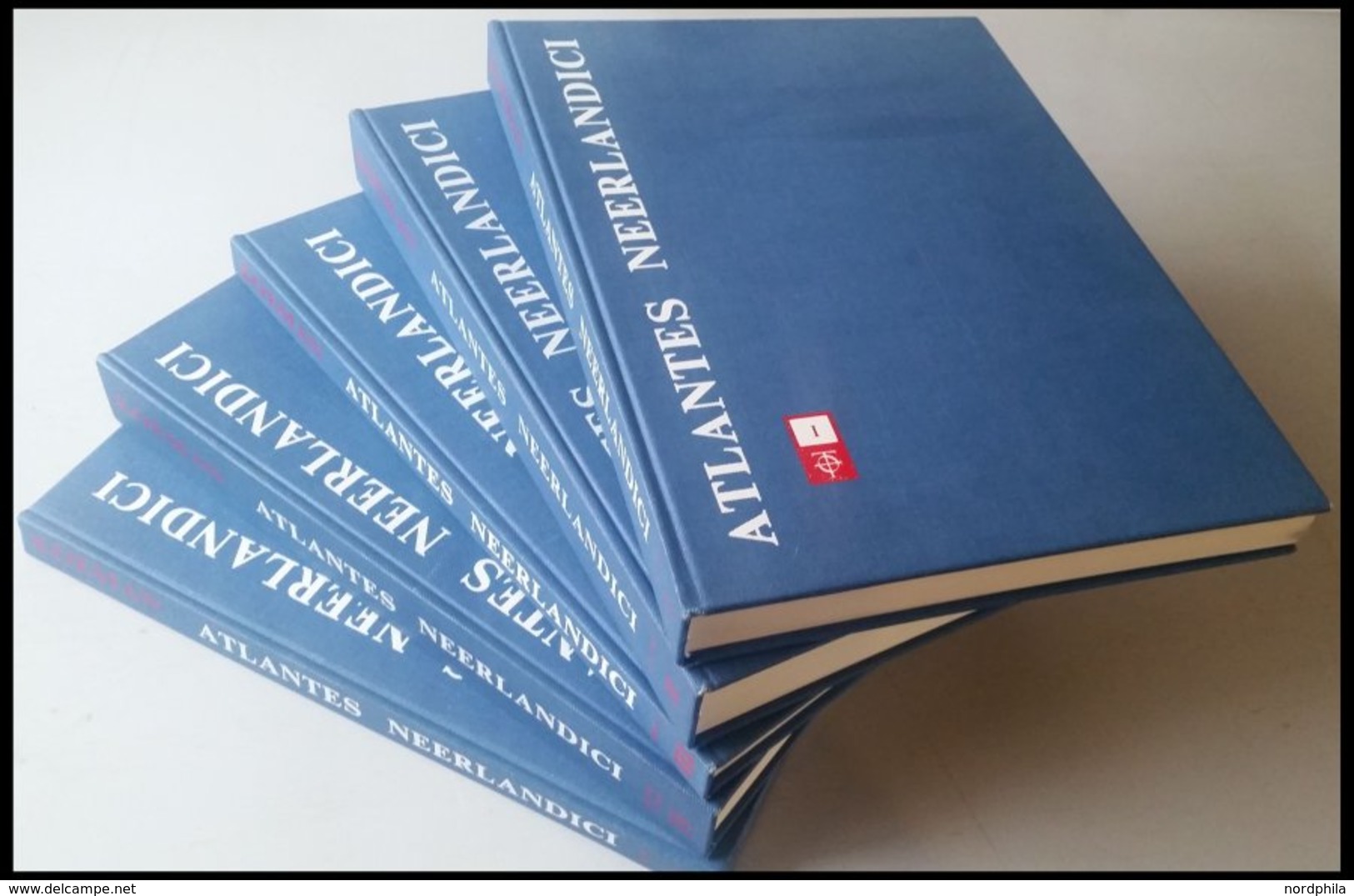 SACHBÜCHER Atlantes Neerlandici, Bibliography, Koeman Cornelis, 1967-1971, 5 Vols., Hardcover, Atlantes Neerlandici: Bib - Other & Unclassified