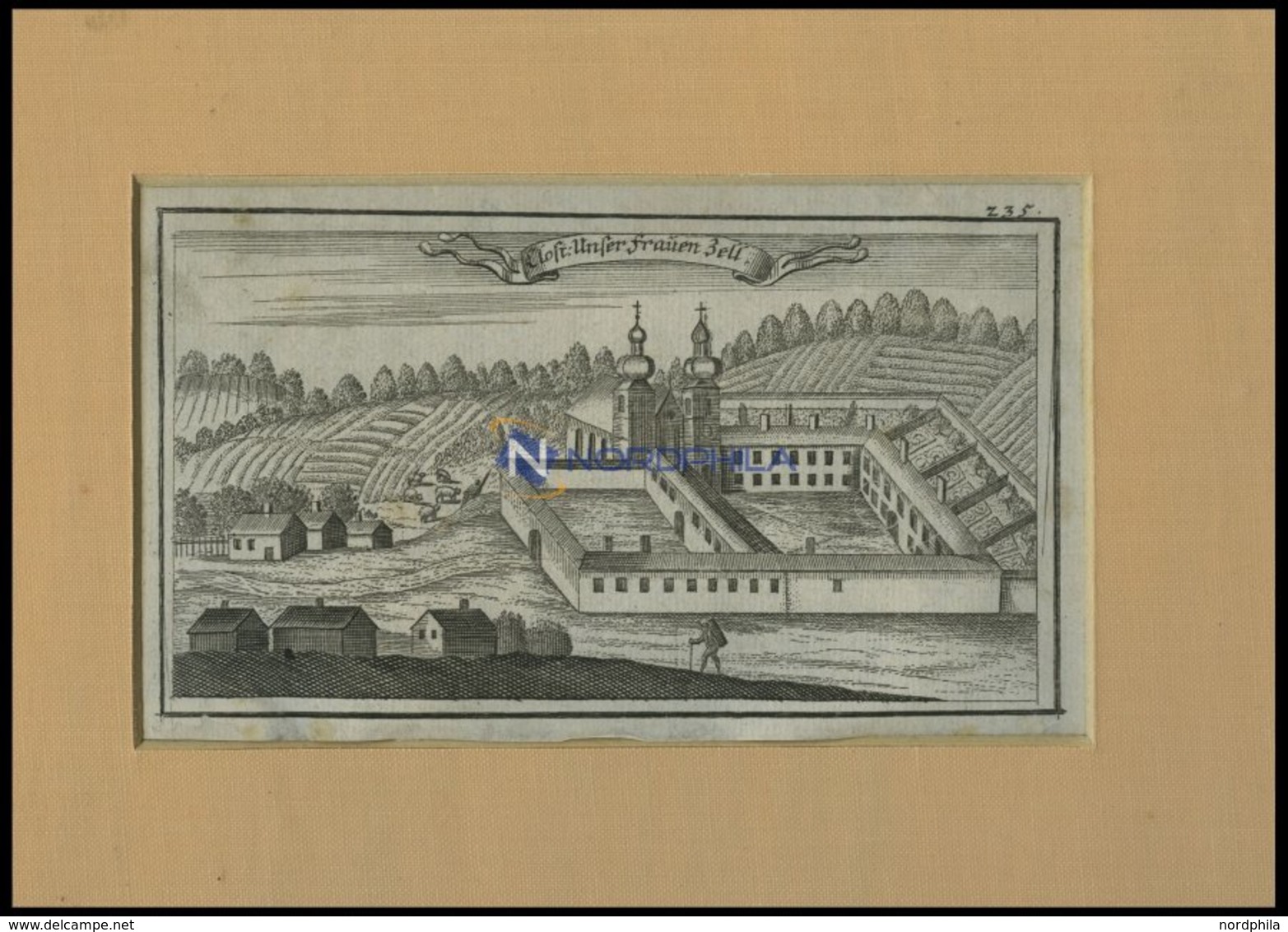 BRENNBERG: Kloster Frauenzell, Kupferstich Von Ertl, 1687 - Litografía