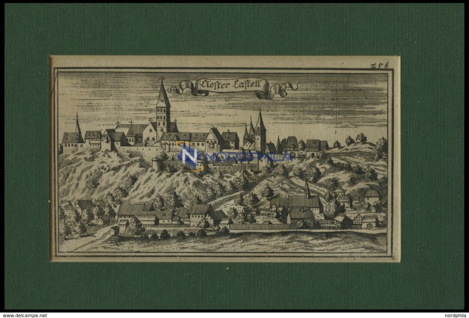 KASTEL/OBERPFALZ: Das Kloster, Kupferstich Von Ertl, 1687 - Lithographien