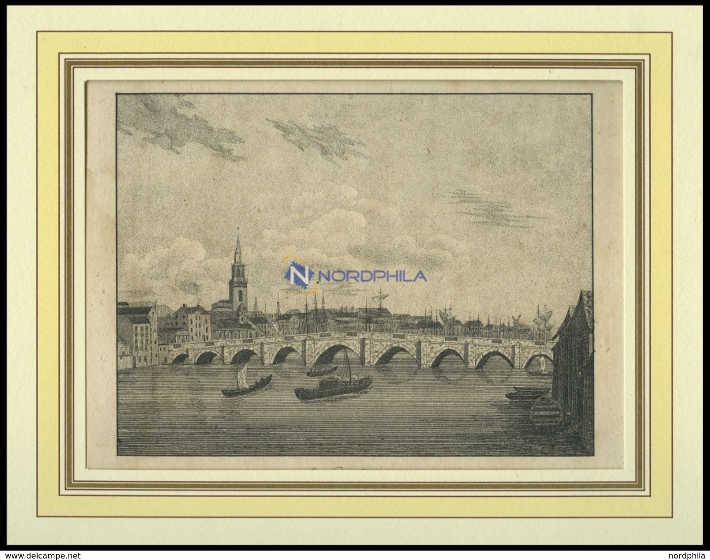 NEW-CASTLE, Gesamtansicht, Lithographie Um 1830 - Lithographien