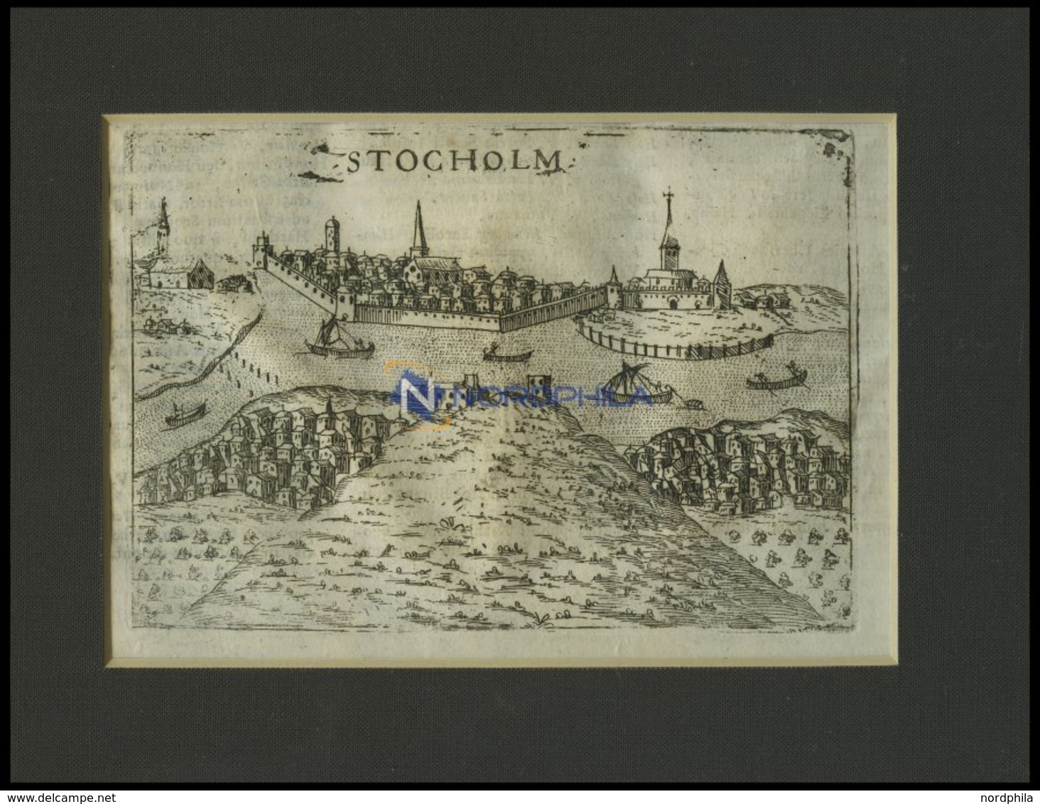 STOCKHOLM, Gesamtansicht, Kupferstich Aus Meisner`s Schatzkästlein Um 1630 - Litografía