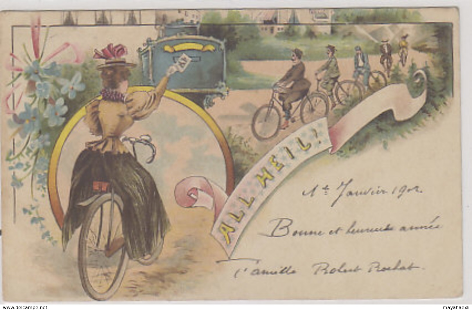 All Heil ! - Litho - 1901       (80627) - Cyclisme