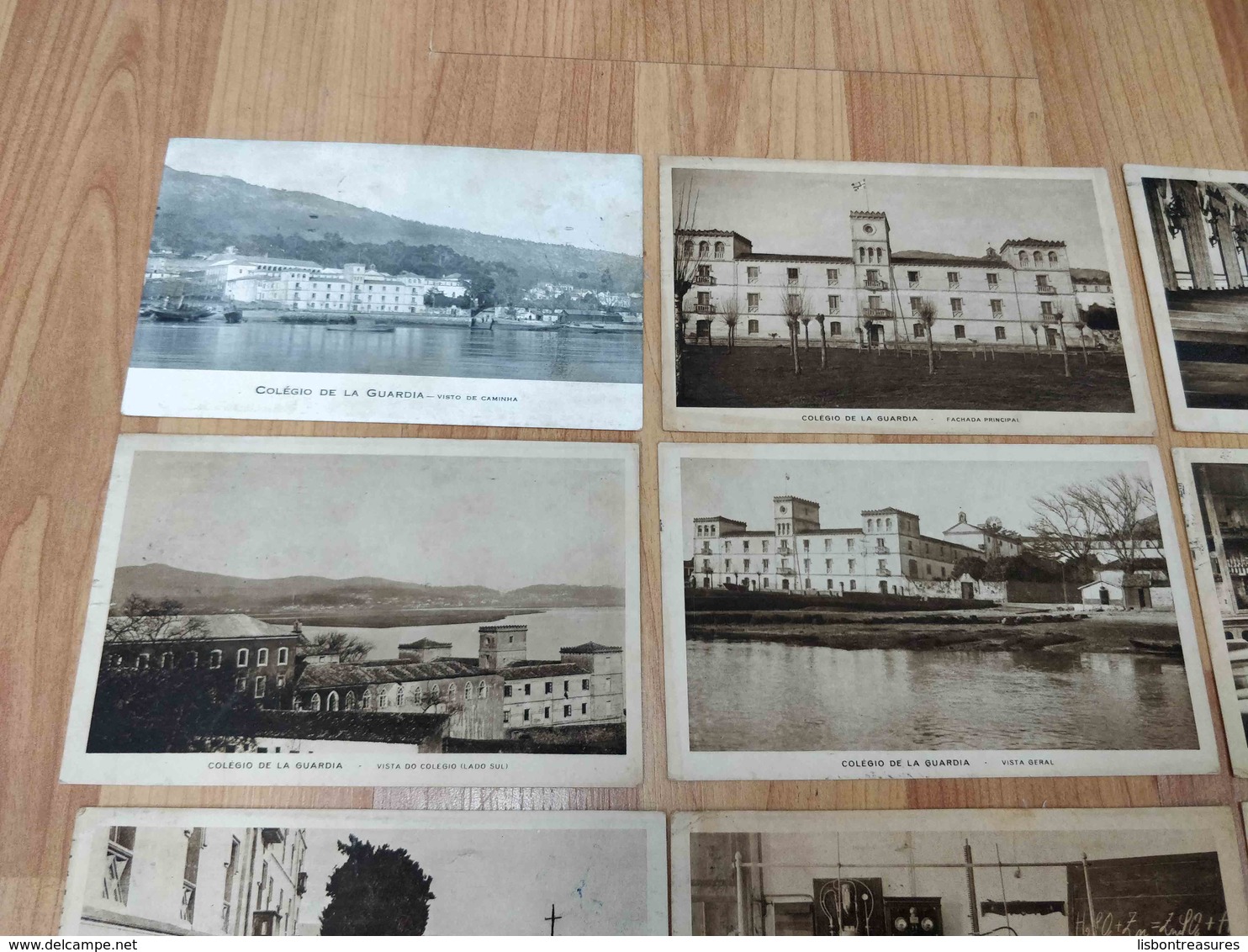 RARE ANTIQUE LOT X 13 POSTCARDS LA GUARDIA COLEGIO ( JESUITAS S. JOAO DE BRITO) CIRCULATED - Viana Do Castelo