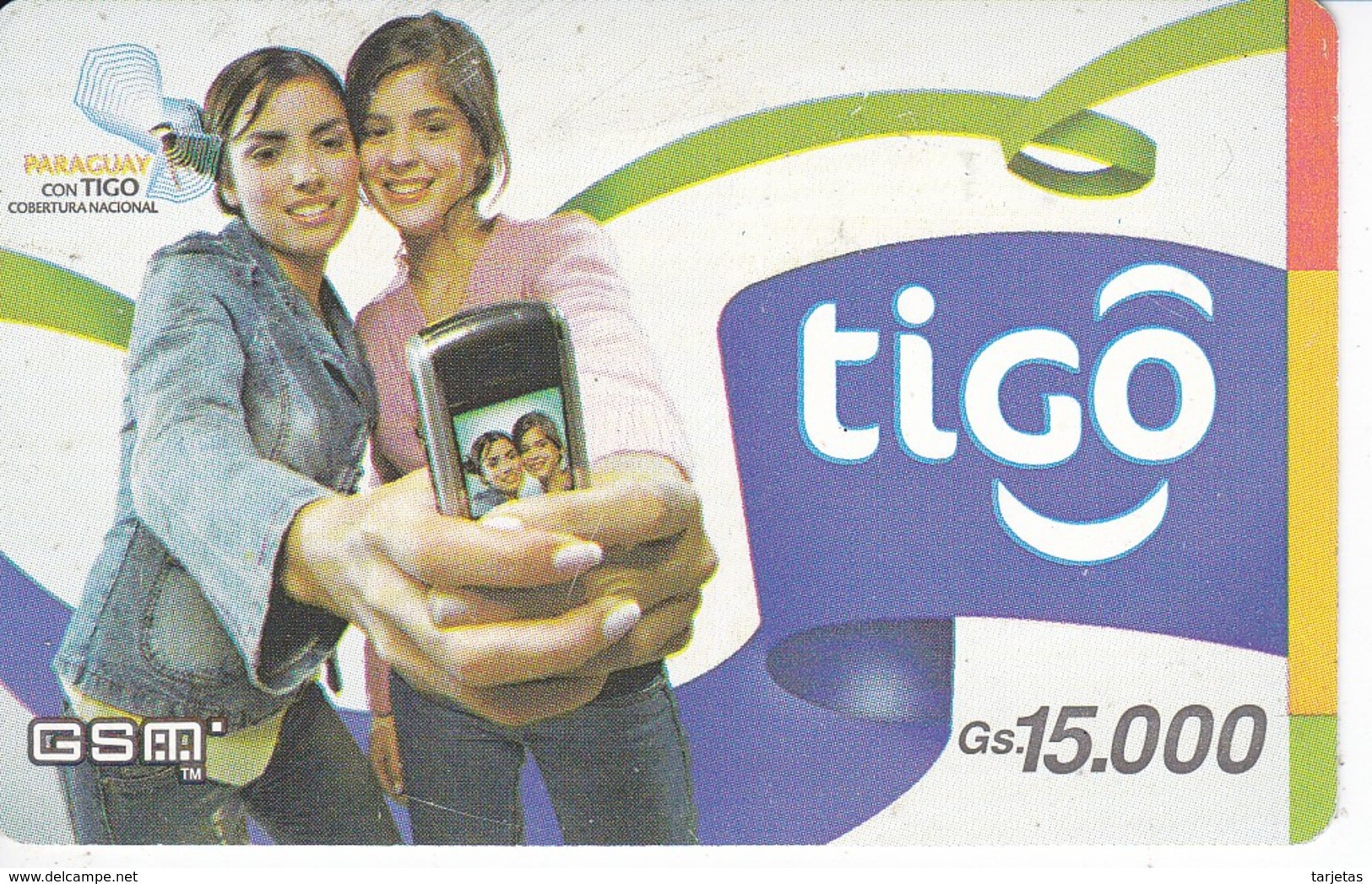 TARJETA DE PARAGUAY DE TIGO DE 15000 GUARANIES - Paraguay