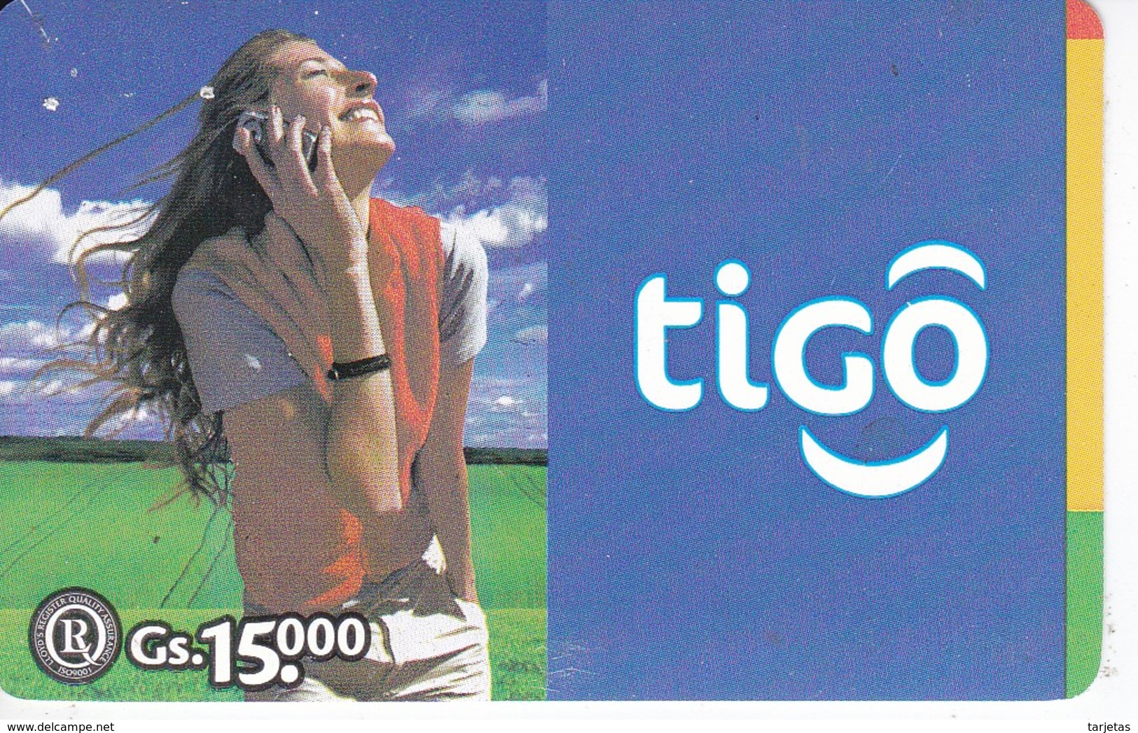 TARJETA DE PARAGUAY DE TIGO DE 15000 GUARANIES - Paraguay