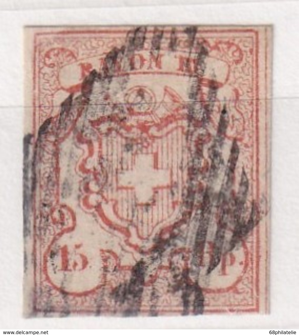 SUISSE 1852 RAYON III     15 Rp  PETITS CHIFFRES - 1843-1852 Federale & Kantonnale Postzegels