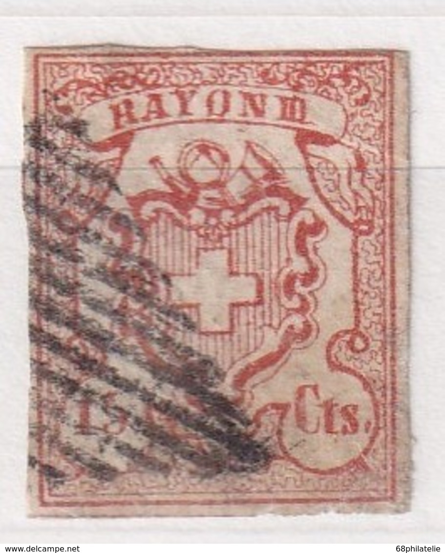 SUISSE 1852 RAYON III     15 CENTIMES - 1843-1852 Kantonalmarken Und Bundesmarken