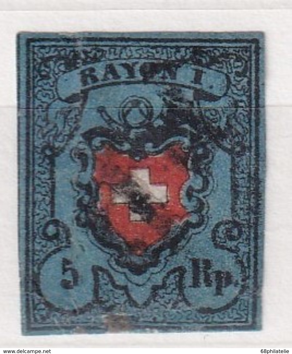 SUISSE 1850  RAYON I CROIX ENCADREE - 1843-1852 Federale & Kantonnale Postzegels