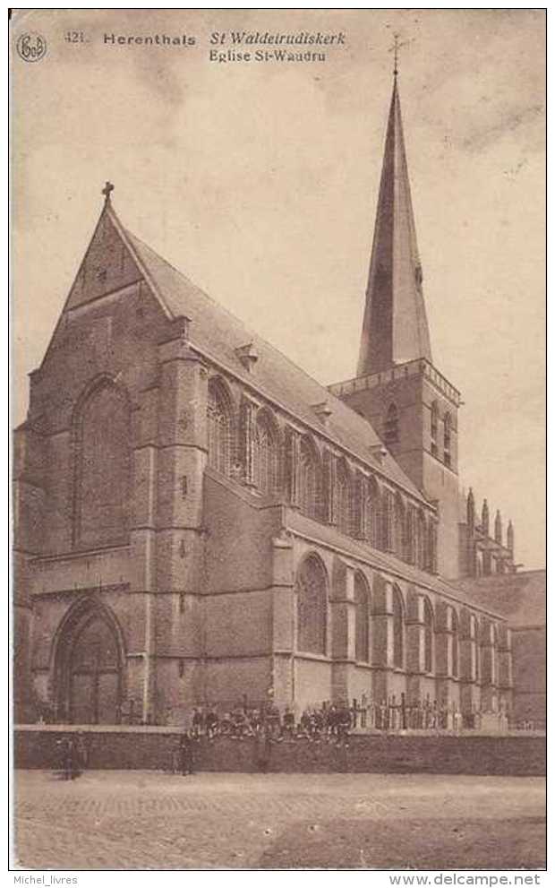 Herenthals - St Waldetrudiskerk - Eglise St-Waudru - Circulé - Animée - TBE - Herentals