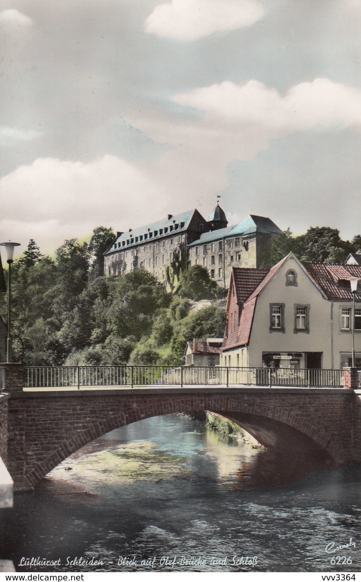 SCHLEIDEN / Eifel: Blick Auf Olef Brücke Und Scloss - Schleiden