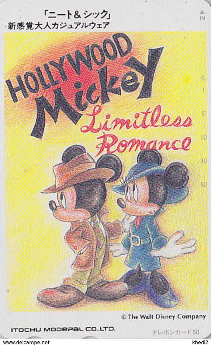 RARE Télécarte NEUVE Japon / 330-56183 - DISNEY - HOLLYWOOD MICKEY & MINNIE - Japan MINT Phonecard - Disney