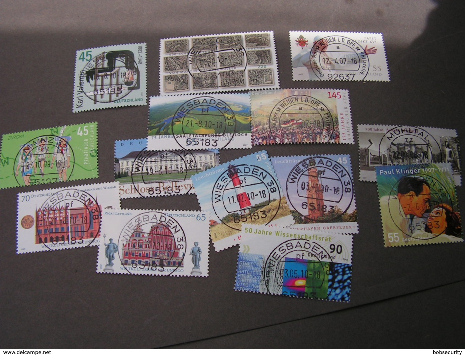 BRD Lot 2010 Rundstempel Wiesbaden - Vrac (max 999 Timbres)