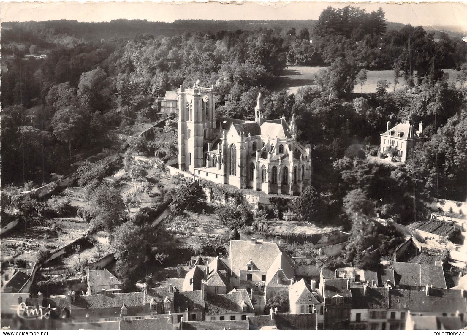 60-CHAUMONT-EN-VEXIN-L'EGLISE XVIeS VUE AERIENNE - Chaumont En Vexin