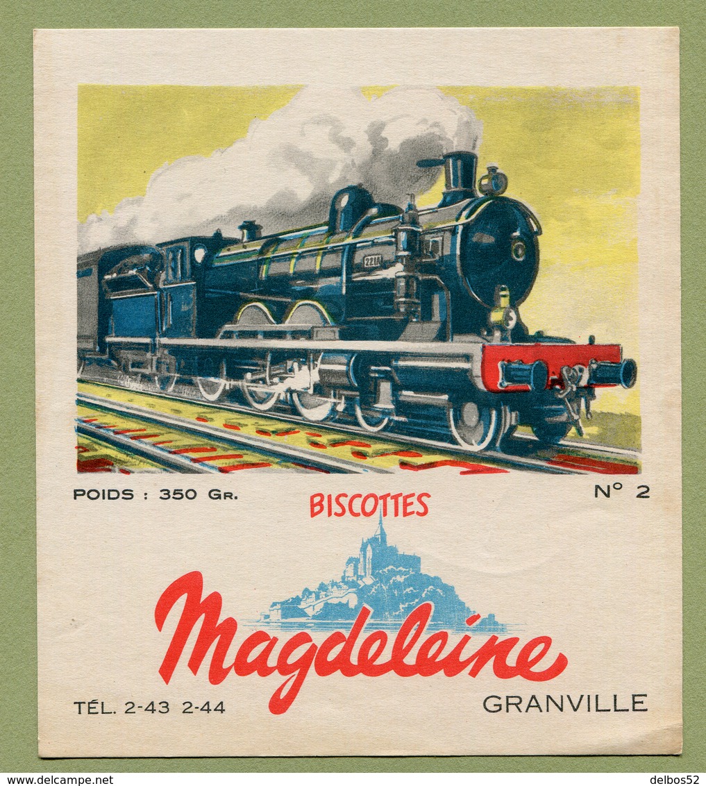 BISCOTTES  " MAGDELEINE " N° 2  LOCOMOTIVE - Biscottes