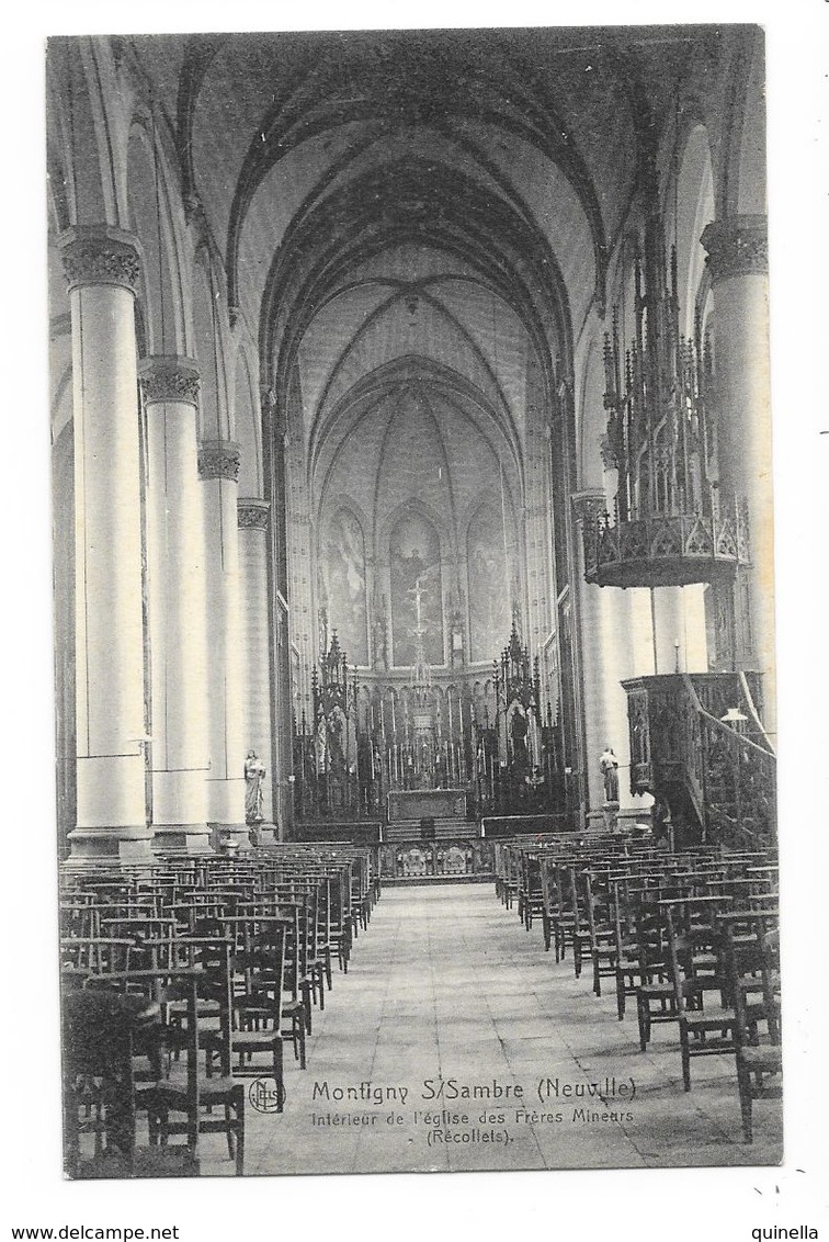 Montigny Sur Sambre (Neuville)  ( M  4149 )  Intérieur De L'Eglise Des Frères Mineurs - Charleroi