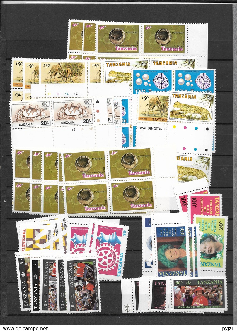 Tanzania MNH, Large Number Of Stamps ( 4 Scans) - Collections (without Album)