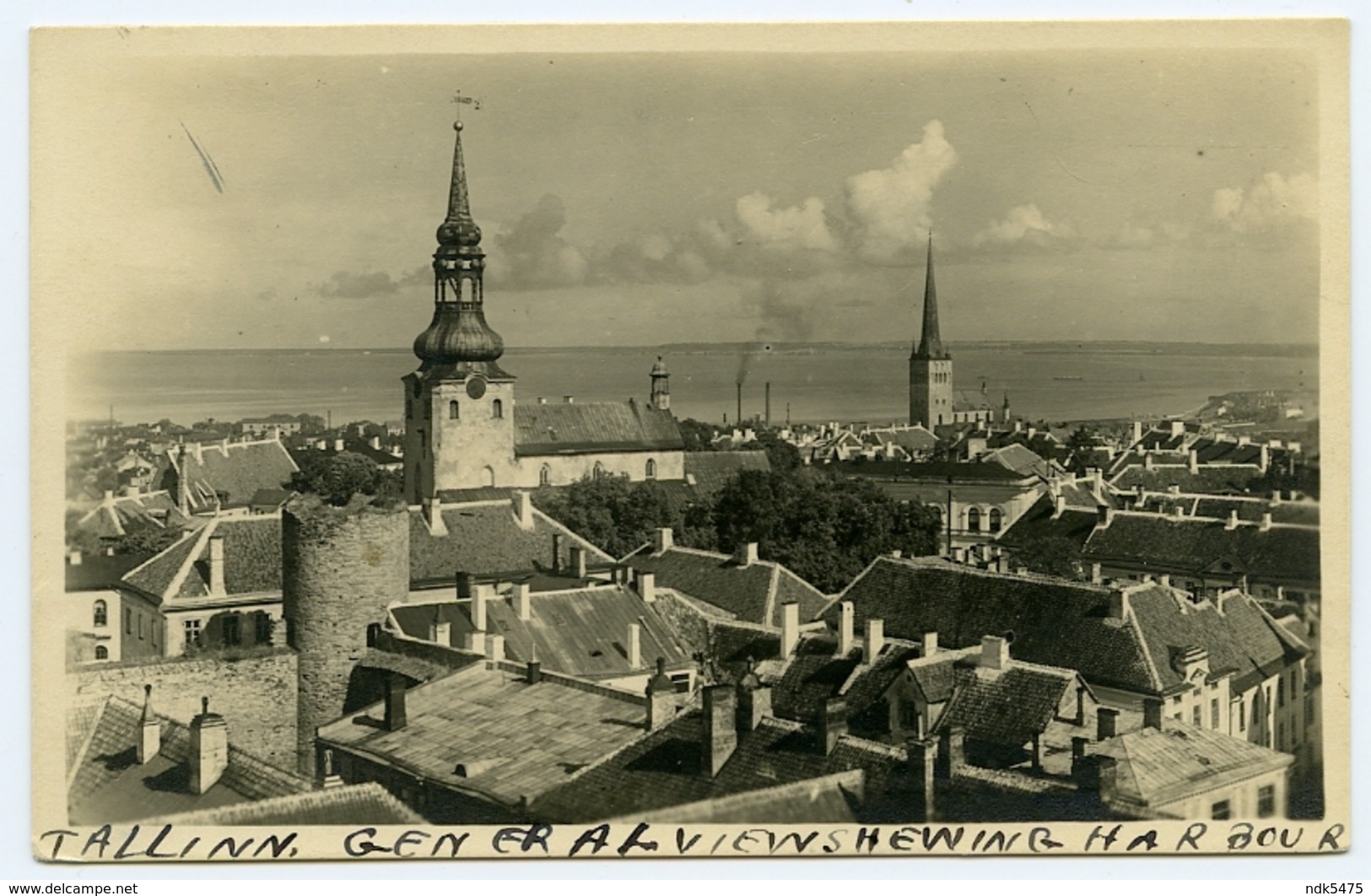 ESTONIA / EESTI : TAALLIN - GESAMTANISCHT / GENERAL VIEW SHOWING HARBOUR - Estonie