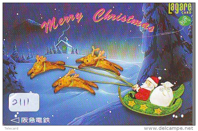 Télécarte Japon NOËL (2111) MERRY CHRISTMAS * Phonecard * Telefonkarte WEIHNACHTEN JAPAN * KERST NAVIDAD * NATALE - Noel