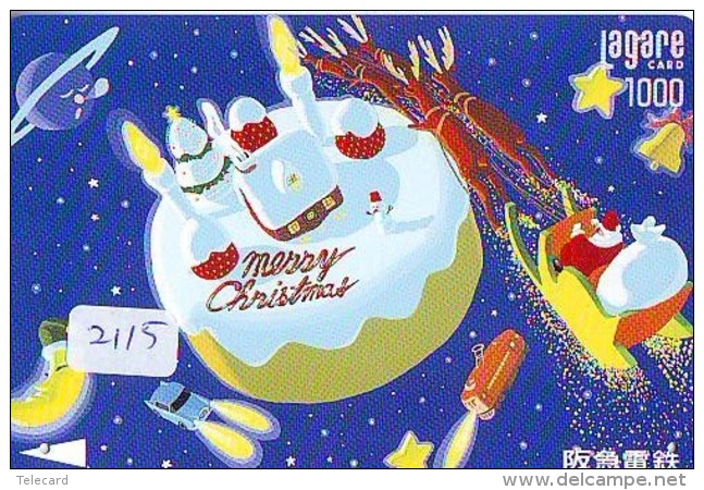 Télécarte Japon NOËL (2115) MERRY CHRISTMAS * Phonecard * Telefonkarte WEIHNACHTEN JAPAN * KERST NAVIDAD * NATALE - Noel