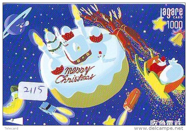 Télécarte Japon NOËL (2115) MERRY CHRISTMAS * Phonecard * Telefonkarte WEIHNACHTEN JAPAN * KERST NAVIDAD * NATALE - Weihnachten