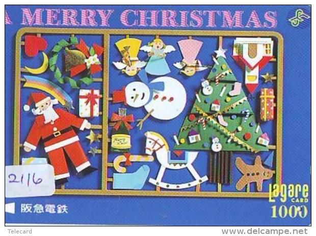 Télécarte Japon NOËL (2116) MERRY CHRISTMAS * Phonecard * Telefonkarte WEIHNACHTEN JAPAN * KERST NAVIDAD * NATALE - Noel