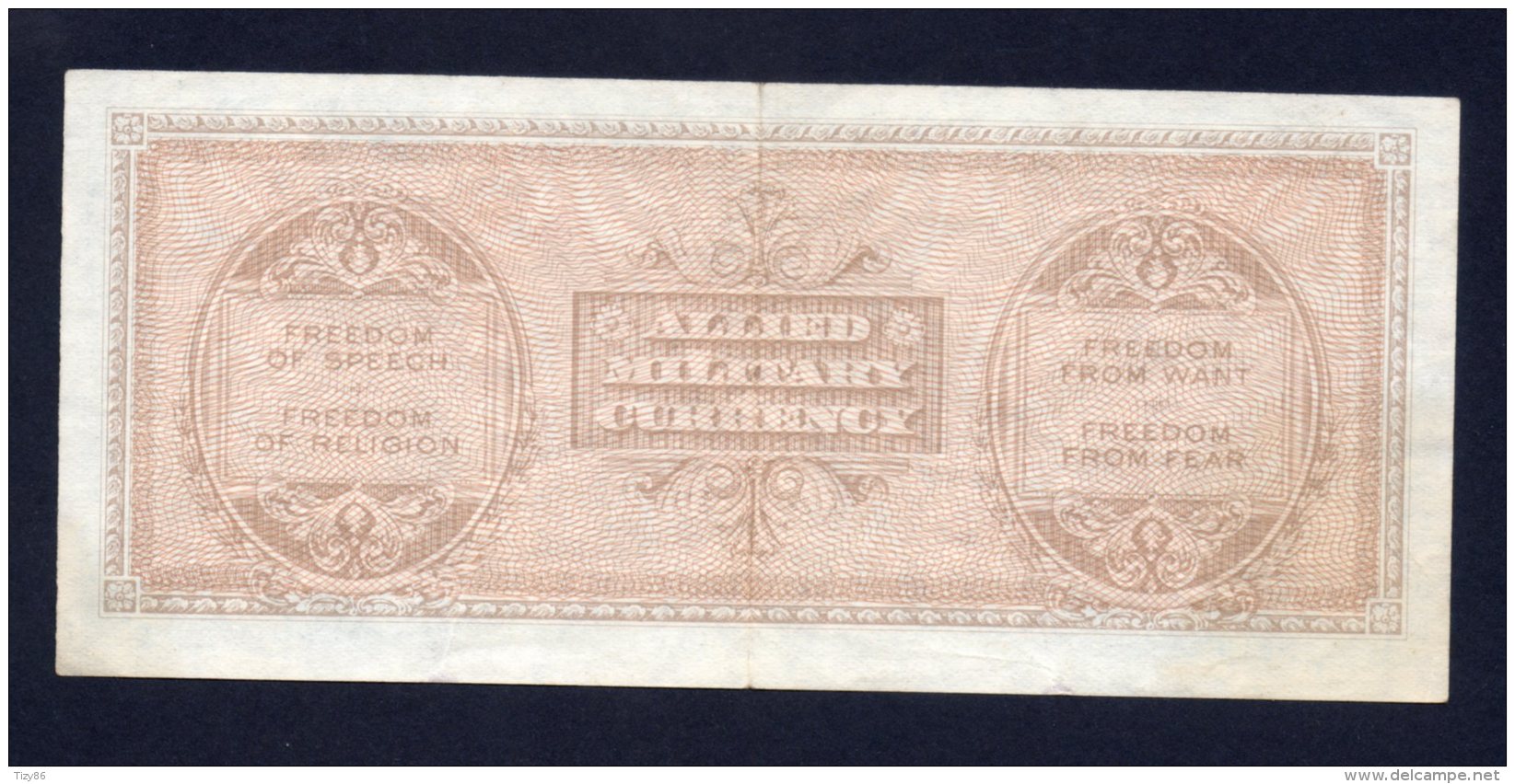 Banconota 50 Lire - Allied Military Currency 1943 (Bilingue) - Occupation Alliés Seconde Guerre Mondiale