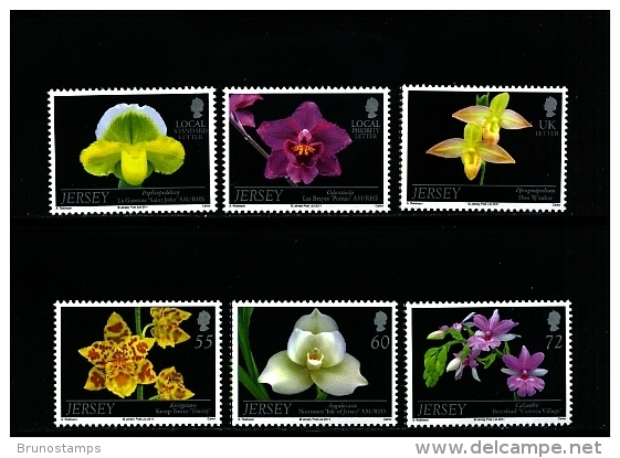 JERSEY - 2011  ORCHIDS  SET  MINT NH - Jersey