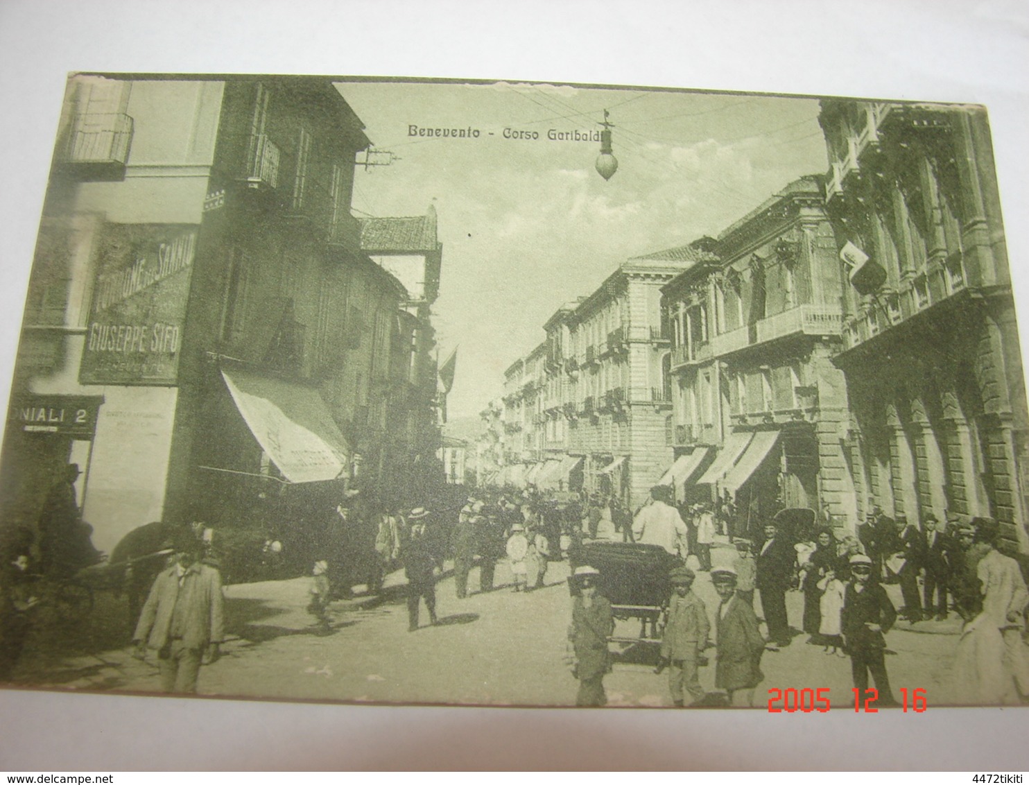 C.P.A.- Italie - Benevento - Corso Garibaldi - 1917 - SUP (AF19) - Benevento