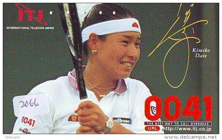 Télécarte Japon * Sport * TENNIS * (2066) KIMIKO DATE * PHONECARD JAPAN * TELEFONKARTE - Sport