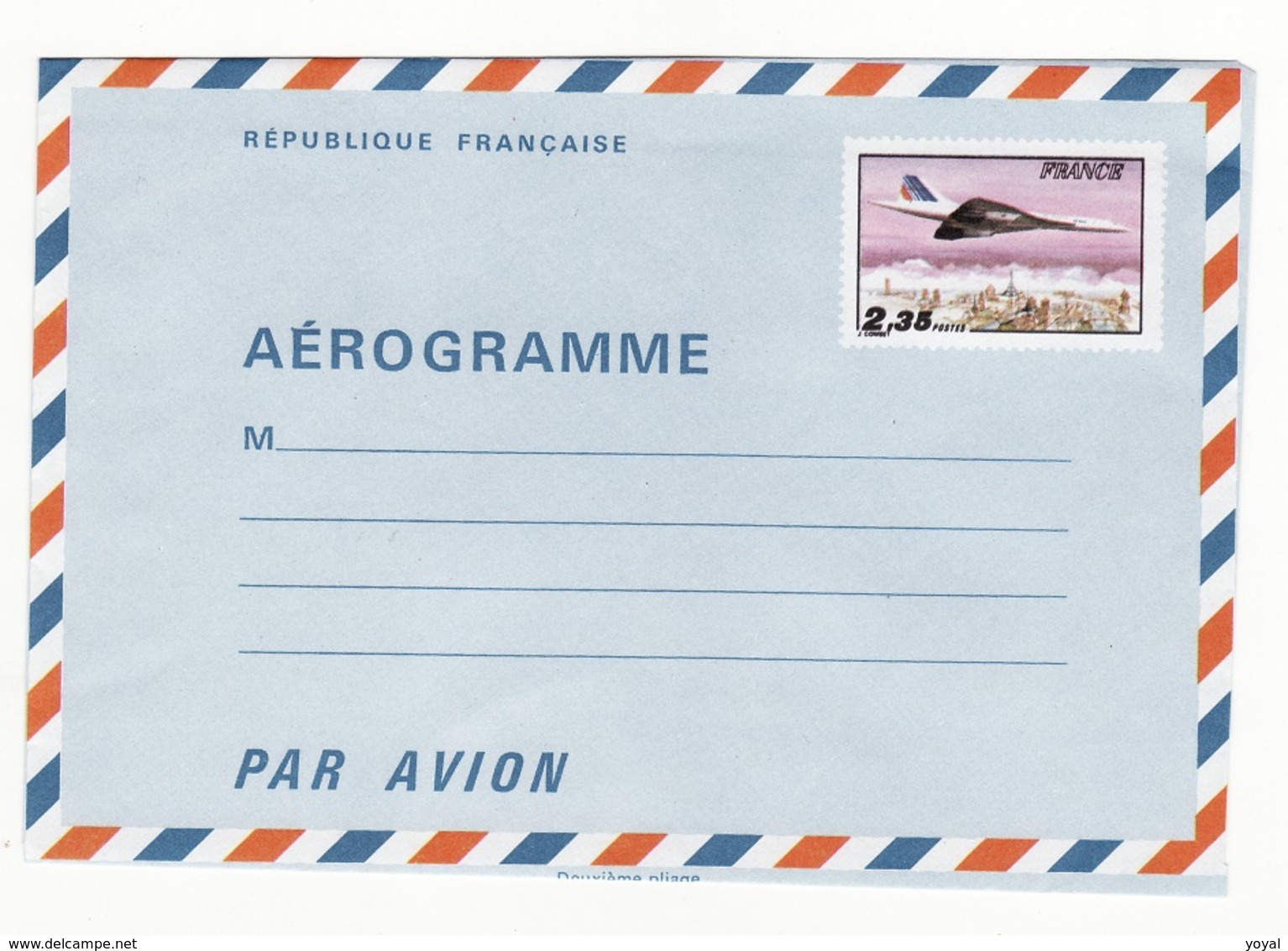 AERO 2,35 Concorde - Aerogramas