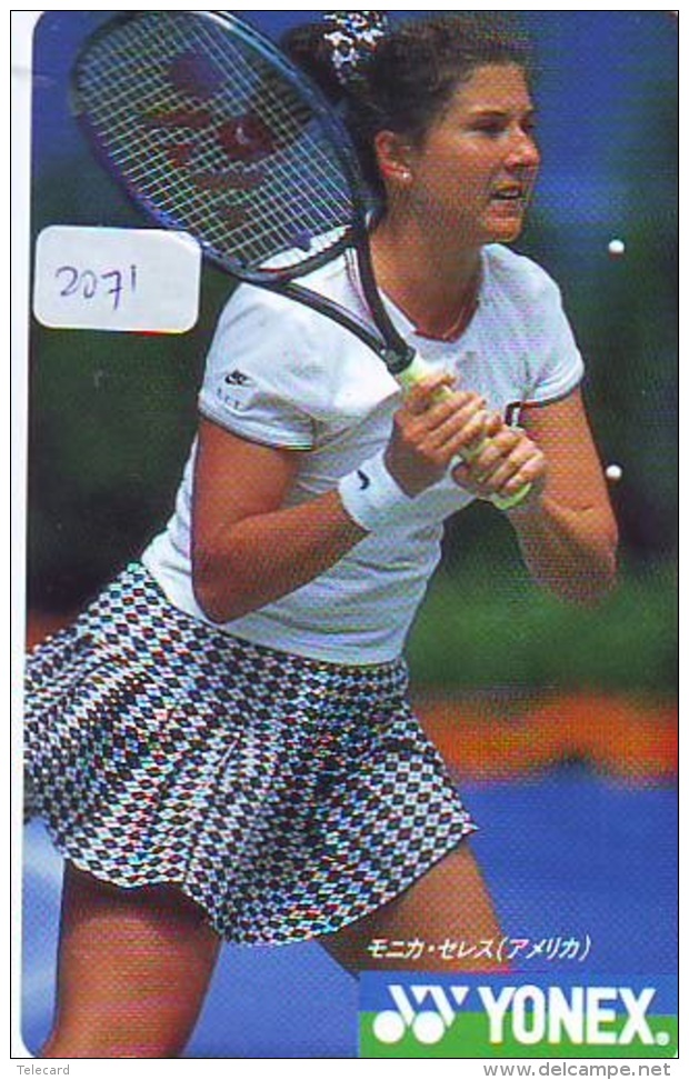 Télécarte Japon * Sport * TENNIS * (2071) MONICA SELES * PHONECARD JAPAN * TELEFONKARTE - Sport