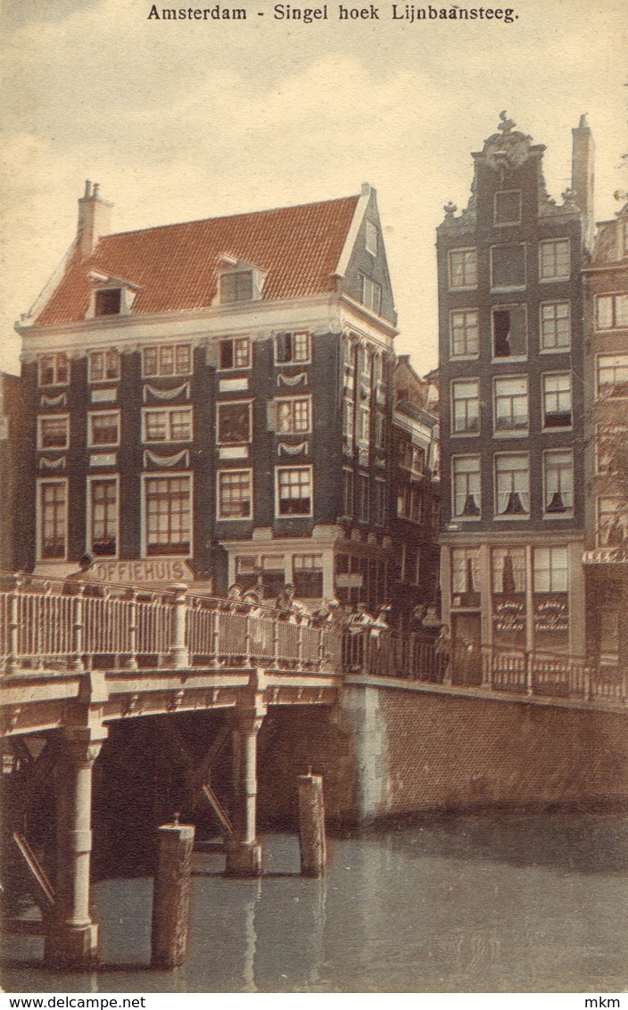 Singel Hoek Lijnbaansgracht - Amsterdam