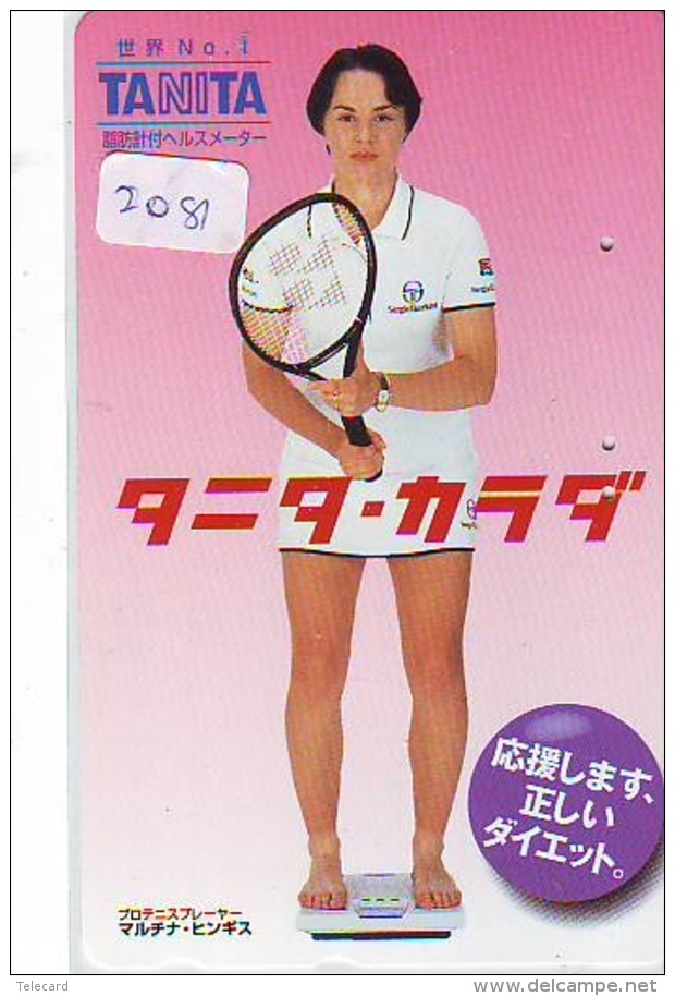 Télécarte Japon * Sport * TENNIS * (2081)   TANITA * PHONECARD JAPAN * TELEFONKARTE - Sport