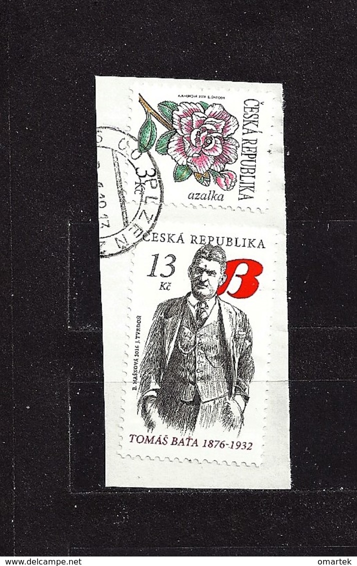 Czech Republic Tschechische Republik 2016 Gest ⊙ Mi 876 Tomáš Baťa (1876–1932 - Oblitérés