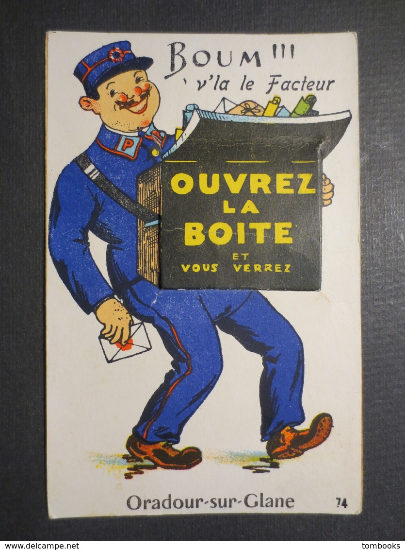 87 - Oradour Sur Glane - Carte à Système " Boum ''' V'la Le Facteur  " N° 74 - GABY - TBE - - Cartoline Con Meccanismi