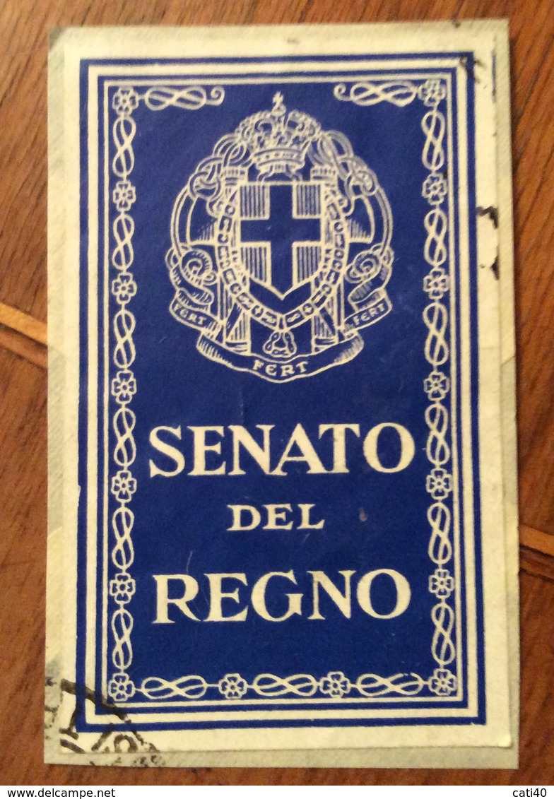 SENATO DEL REGNO. CHIUDILETTERA ORIGINALE D’ EPOCA - Altri & Non Classificati