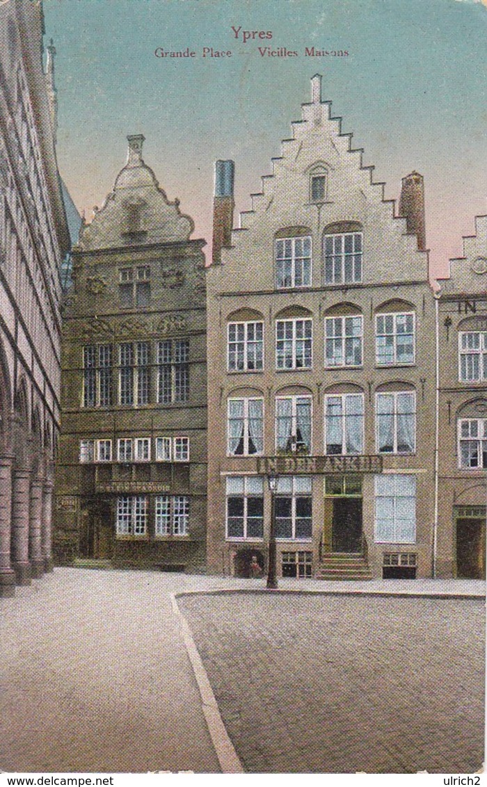 AK Ypres - Grande Place - Vieilles Maisons - Feldpost 1. Mob. Komp. 13. Inftr. Regt. 13. Inft. Div. - 1915 (35593) - Ieper