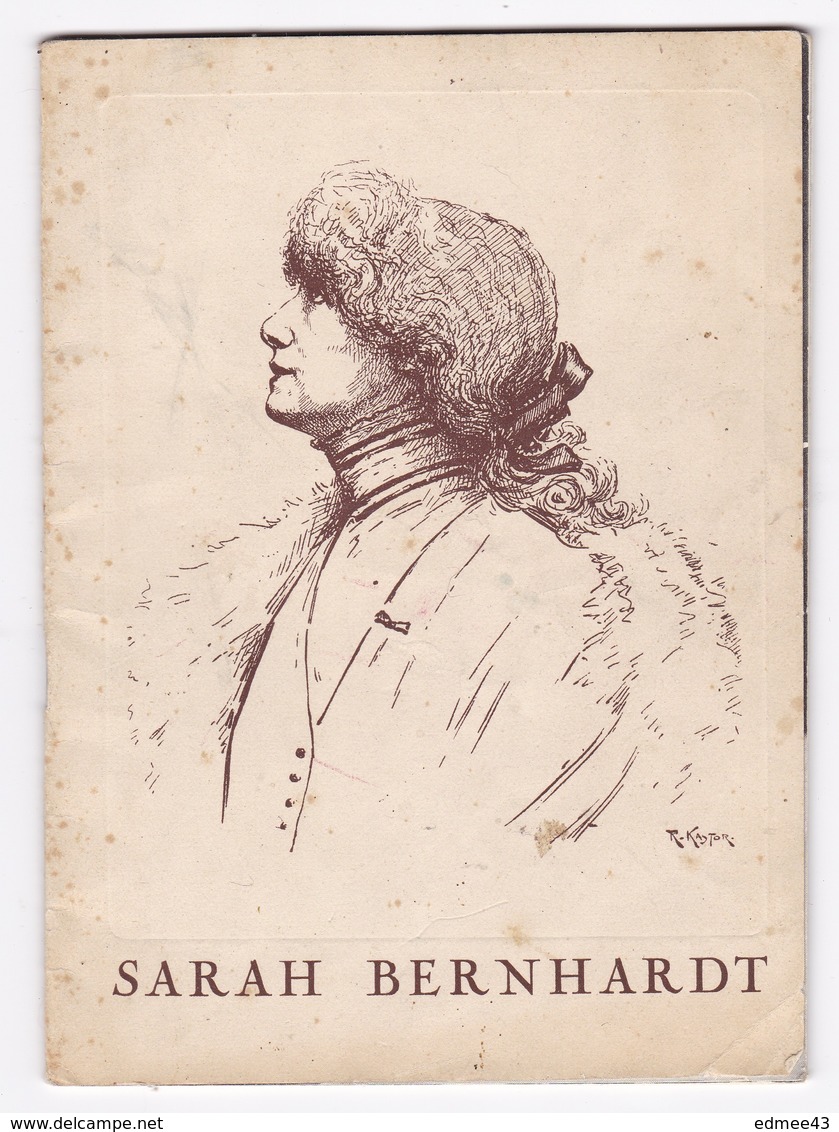 Programme Théâtre Sarah Bernhardt, Paris, 1963, La Dame Aux Camélias, D'A. Dumas Fils, Avec Edwige Feuillère - Théâtre & Déguisements