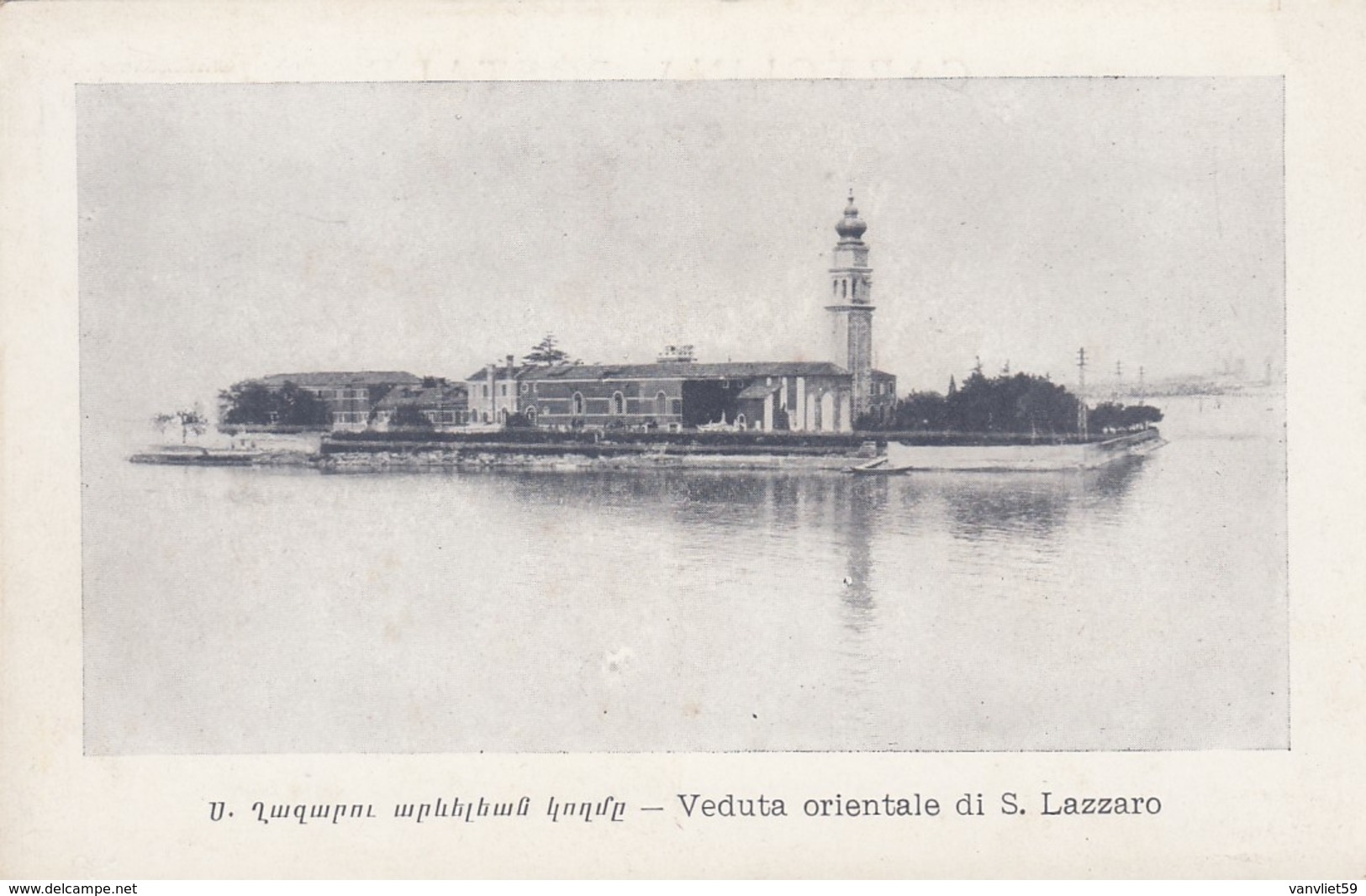 SAN LAZZARO DEGLI ARMENI-VENEZIA-VEDUTA ORIENTALE-CARTOLINA ANNO 1910-1920 - Venezia