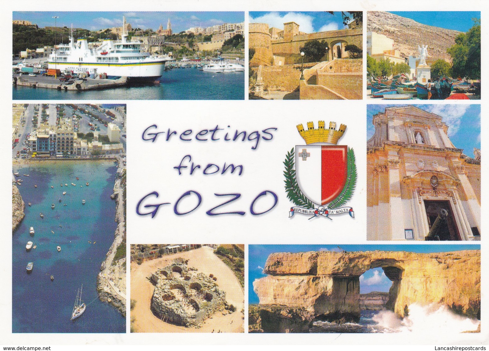 Postcard Greetings From Gozo Malta My Ref  B22689 - Greetings From...