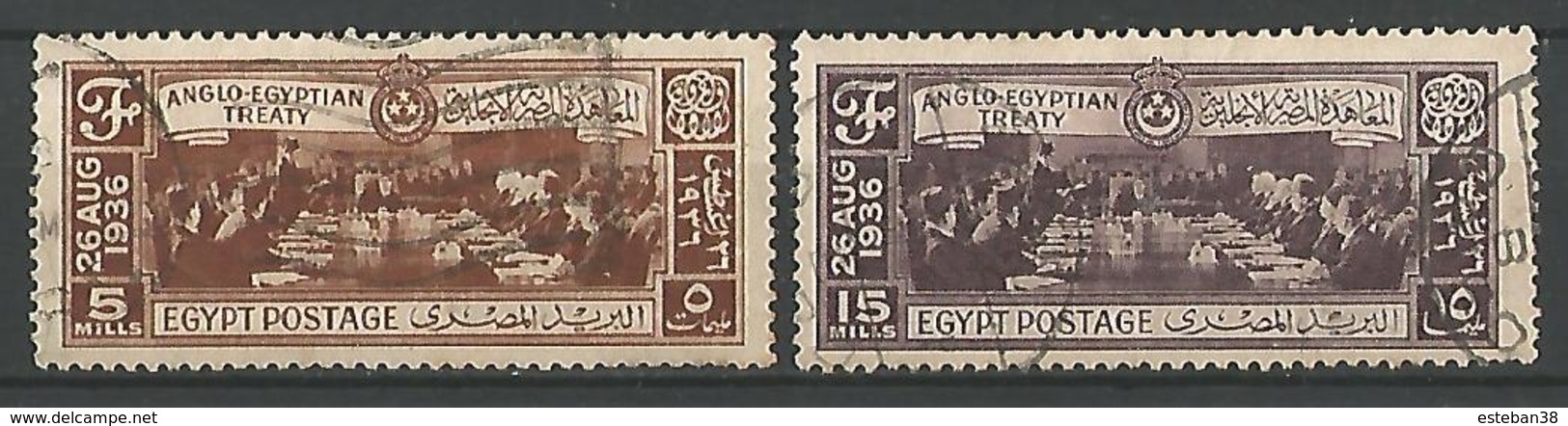 Signature Du Traité Anglo -egyptien - Used Stamps