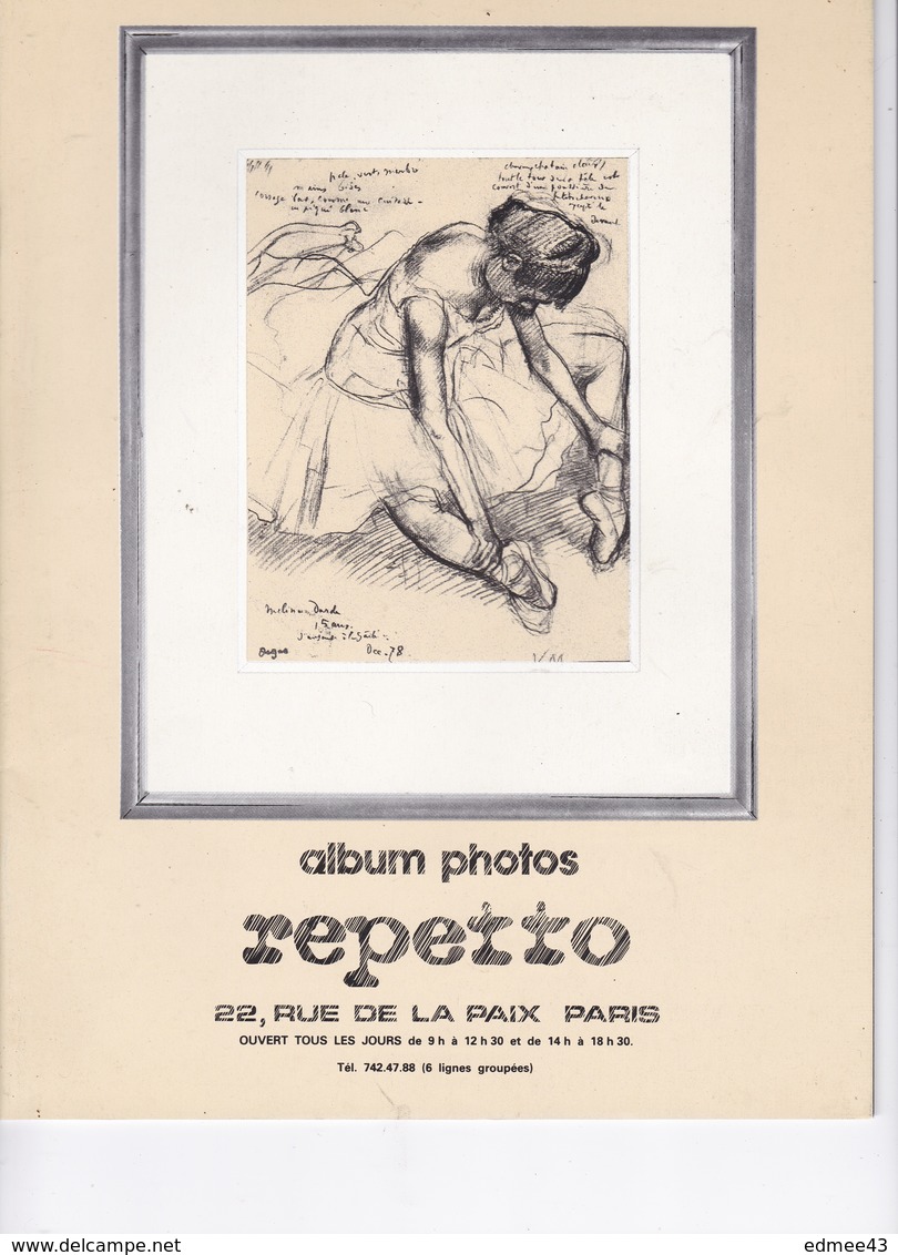 Danse: Rare Album Photos REPETTO, 22 Rue De La Paix, Paris, Début Des Années 1970 - Théâtre & Déguisements