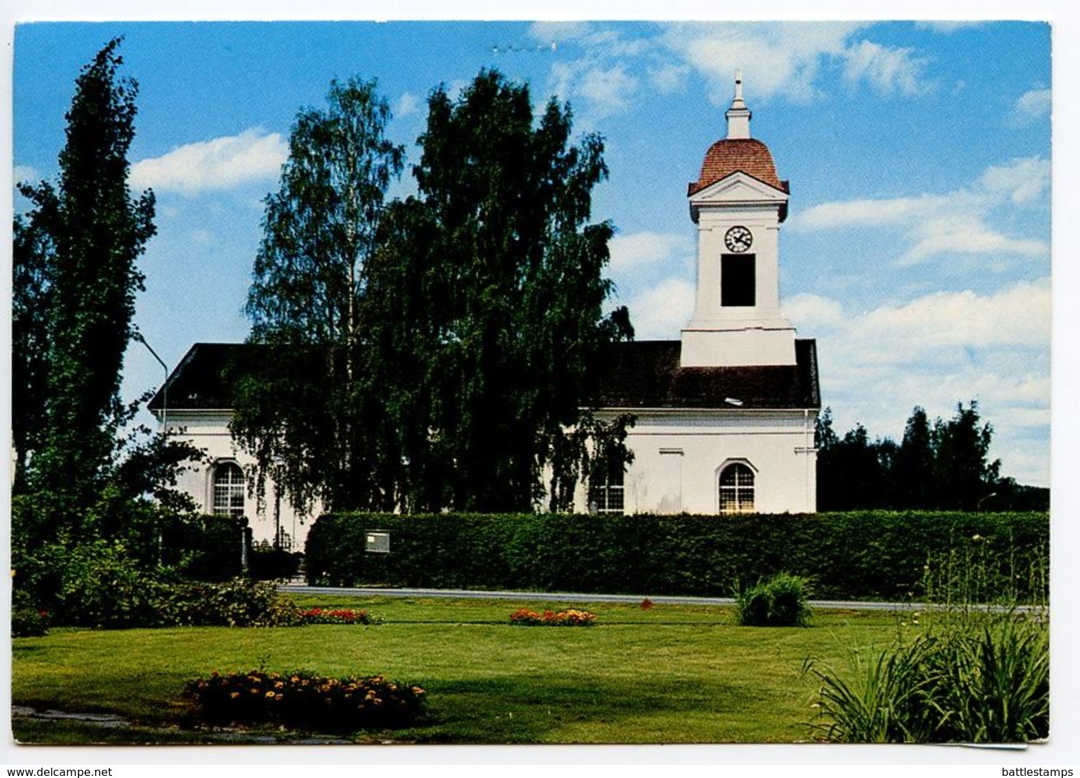 Sweden 1980 Church Postcard - Näsåker, Fallens Dag Vid Nämforsen - Sonstige & Ohne Zuordnung