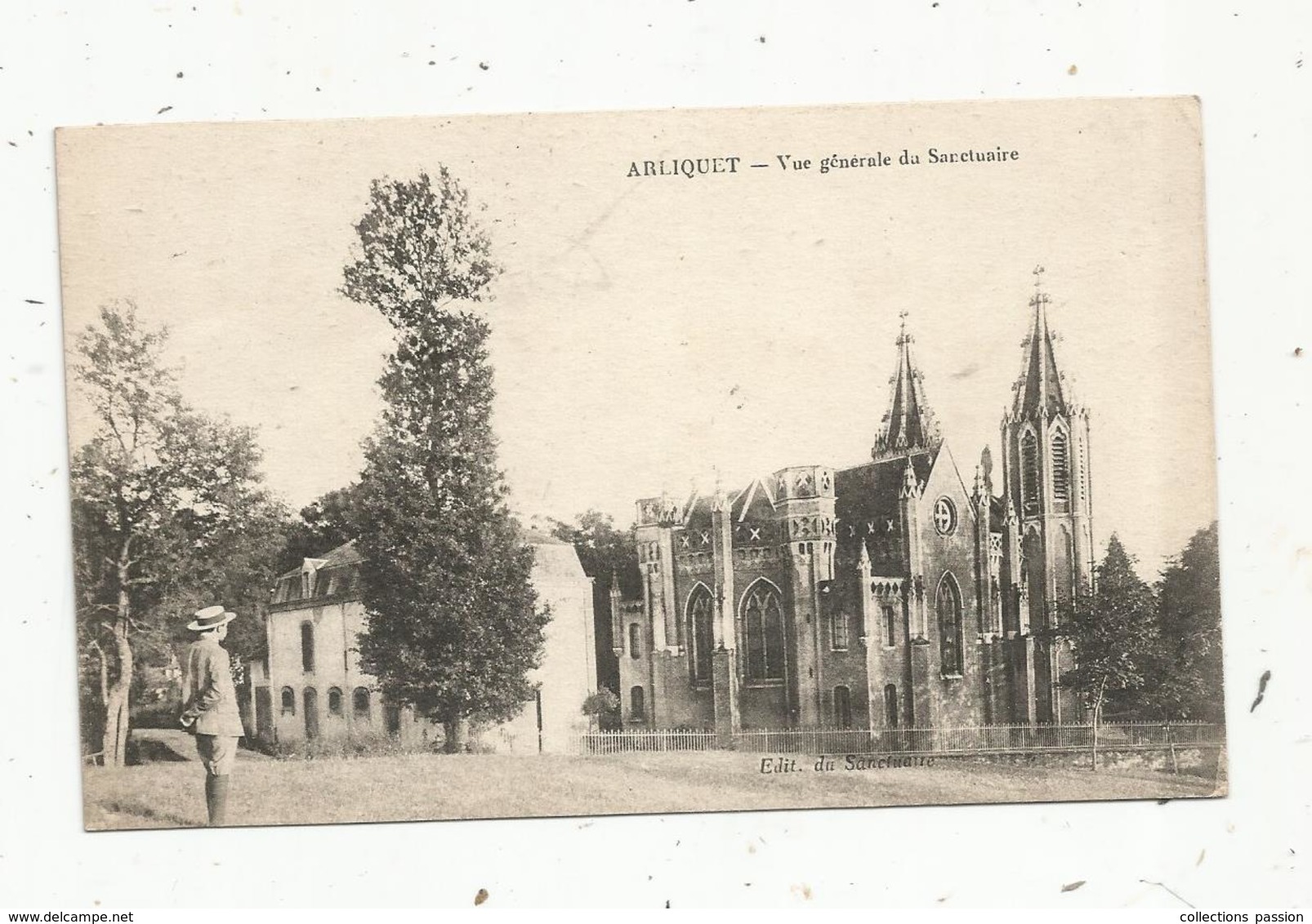 Cp, 87 , AIXE SUR VIENNE , ARLIQUET , Vue Générale Du Sanctuaire , Voyagée 1921 - Aixe Sur Vienne