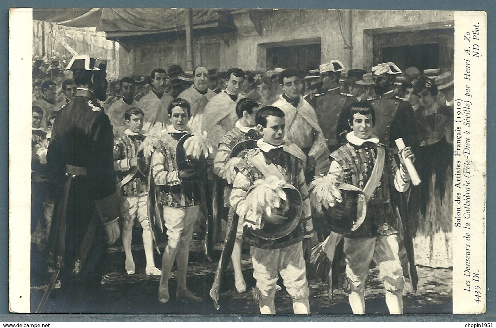 CPA - SALON - LES DANSEURS DE LA CATHÉDRALE (HENRI A. ZO) - Paintings