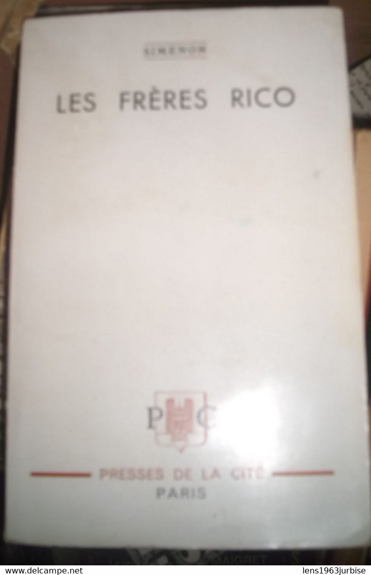 SIMENON Georges , Les Frères Rico , Presses De La Cité ( 1952 ) - Belgian Authors