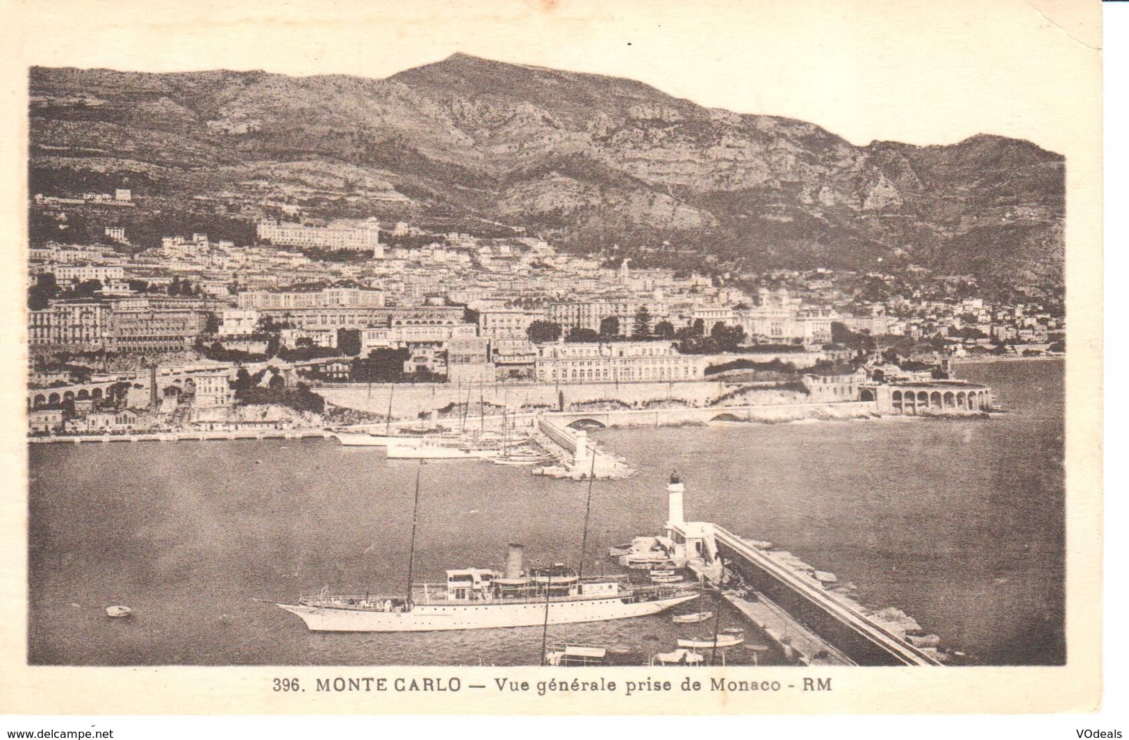 Monaco - CPA - Monte-carlo - Vue Générale Prise De Monaco - Tarjetas Panorámicas